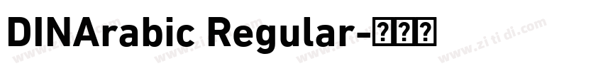 DINArabic Regular字体转换